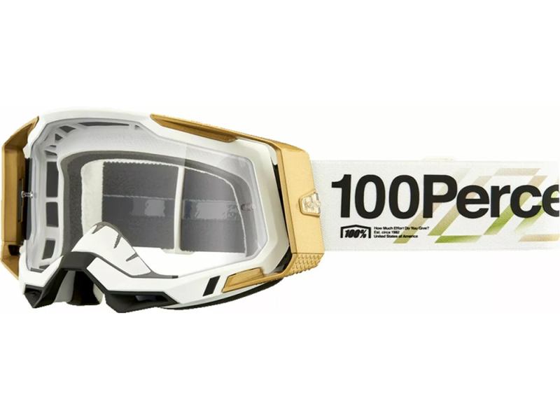 Preview: 100% Racecraft 2 weiß-gold 2