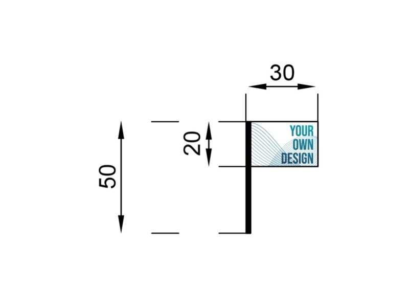 Preview: Flag with wooden pole S