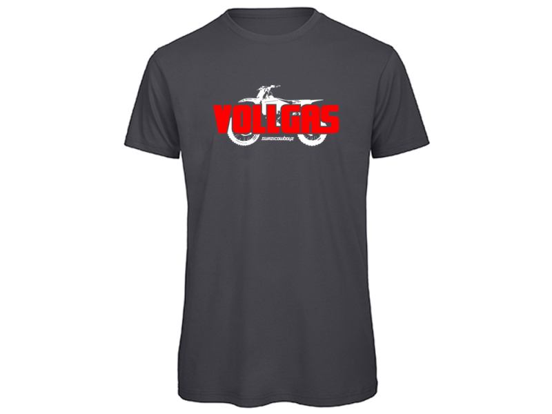 Preview: VOLLGAS Damen T-Shirt anthrazit