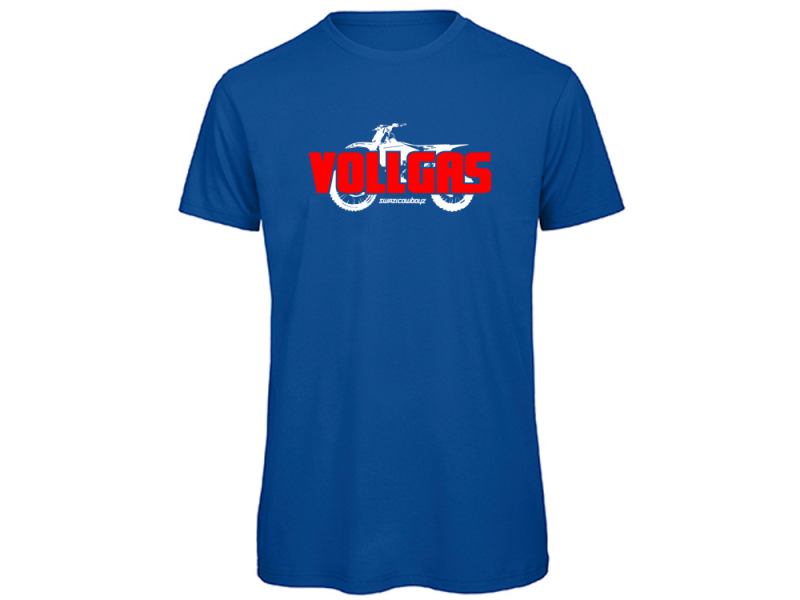 VOLLGAS Damen T-Shirt royalblau