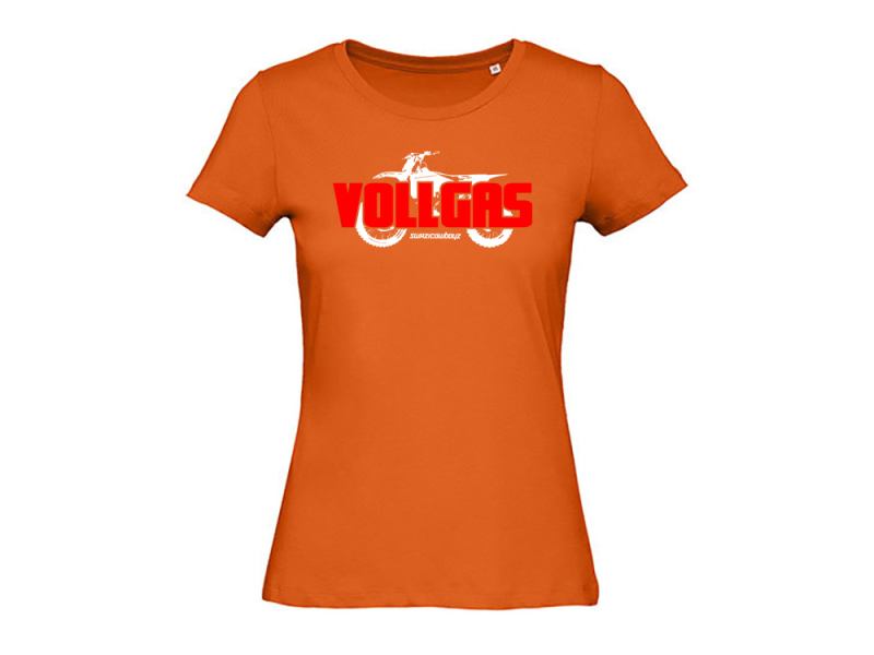 Preview: VOLLGAS Damen T-Shirt burnt orange