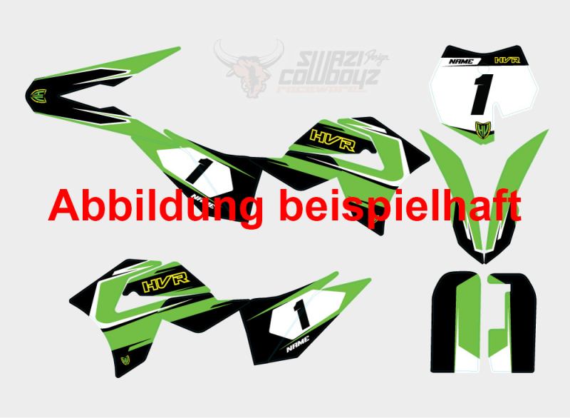 SwaziCowboyz Individuelle Dekorsatz HVR 65 grün