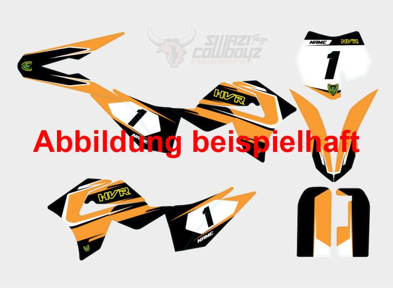 Preview: SwaziCowboyz Individuelle Dekorsatz HVR 65 orange