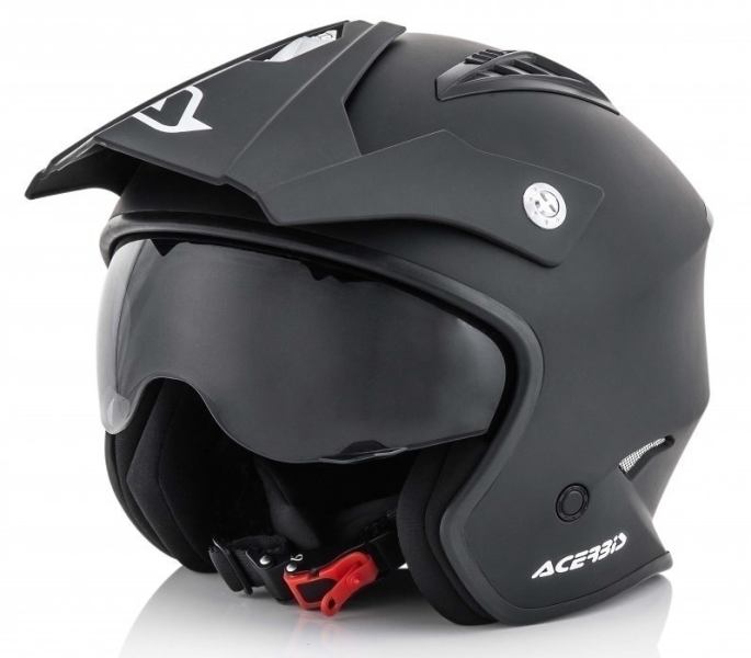 Acerbis Helm Jet Aria schwarz für Kinder + Erwachsene
