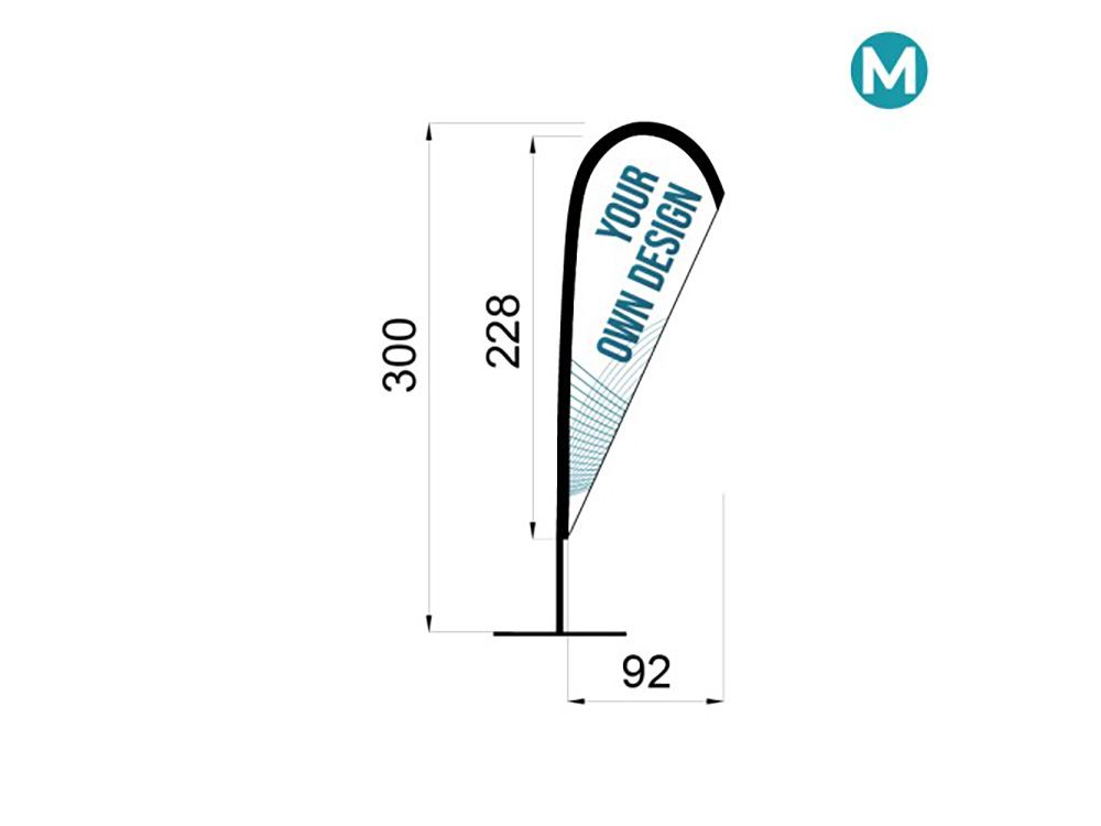 Beachflag Teardrop M