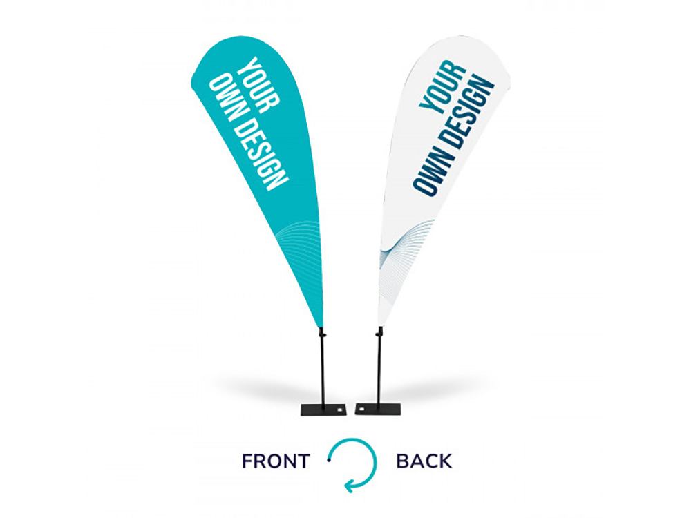 Beachflag Teardrop S double sided
