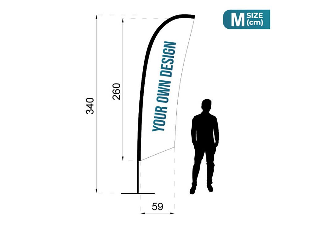 Beachflag Feather M