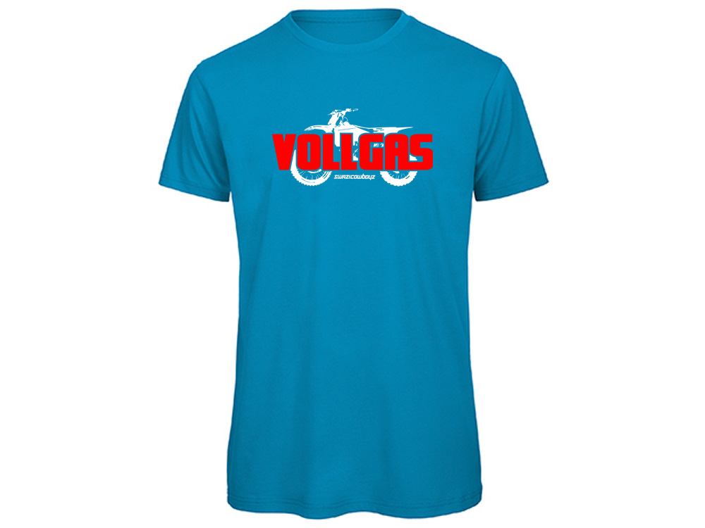 VOLLGAS Damen T-Shirt azur