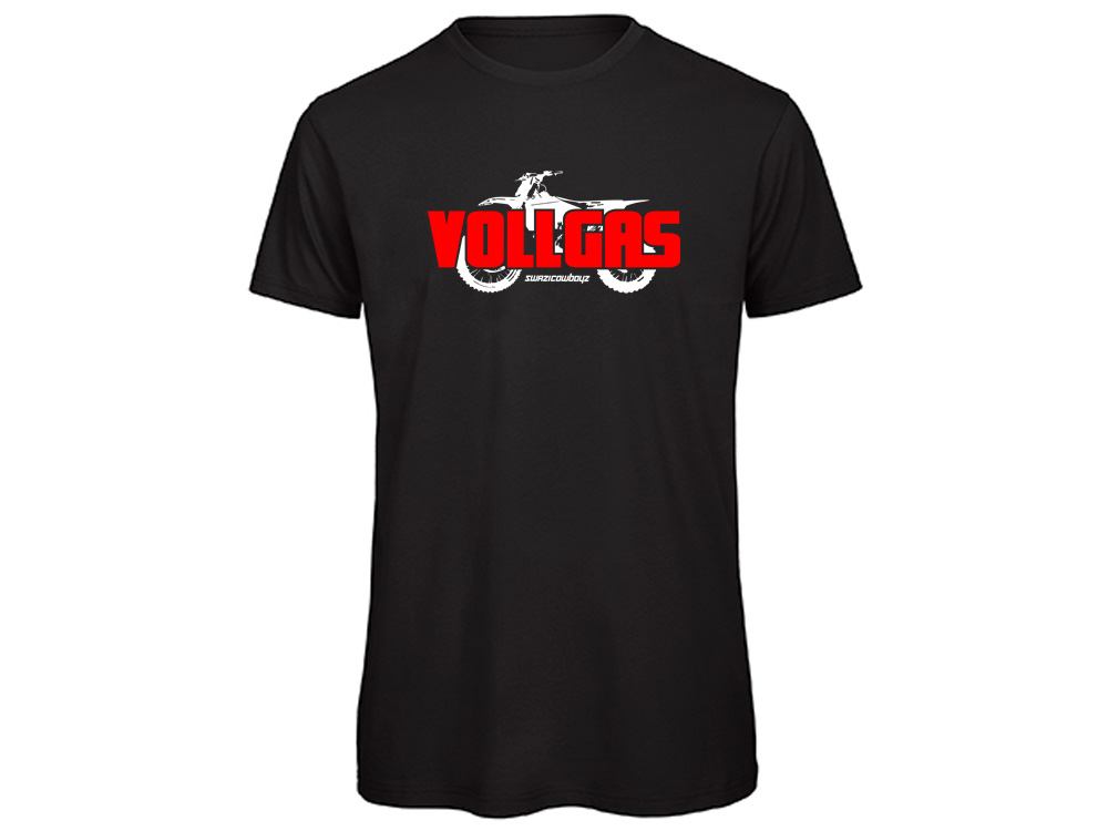 VOLLGAS Damen T-Shirt schwarz