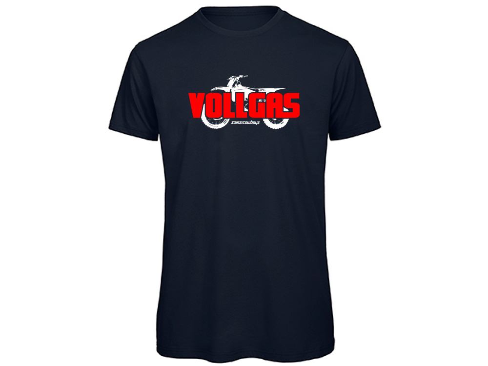 VOLLGAS Damen T-Shirt dunkelblau