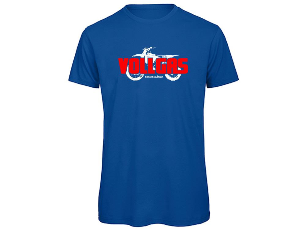 VOLLGAS Damen T-Shirt royalblau