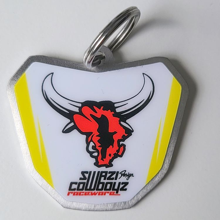 SwaziCowboyz personalized Numberboard Keychain