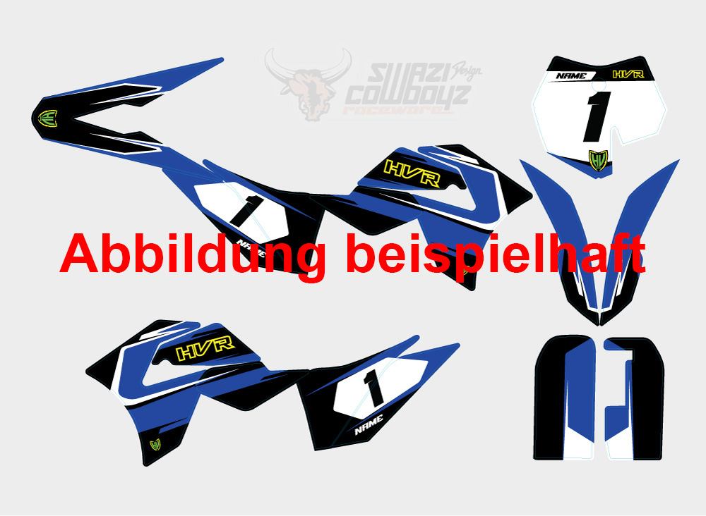 SwaziCowboyz Individual sticker kit HVR 85 PRO blue